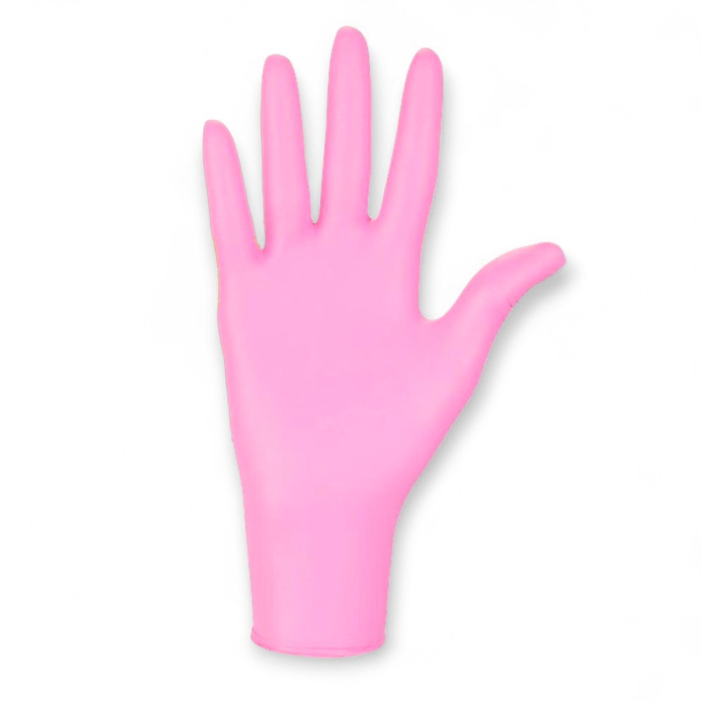 Rękawice nitrylowe medaSEPT Prefer Pink M – opakowanie 100 szt.